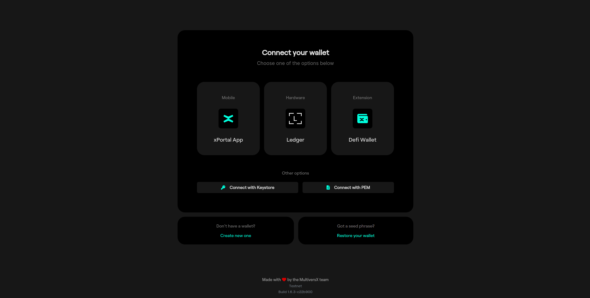 Testnet Wallet