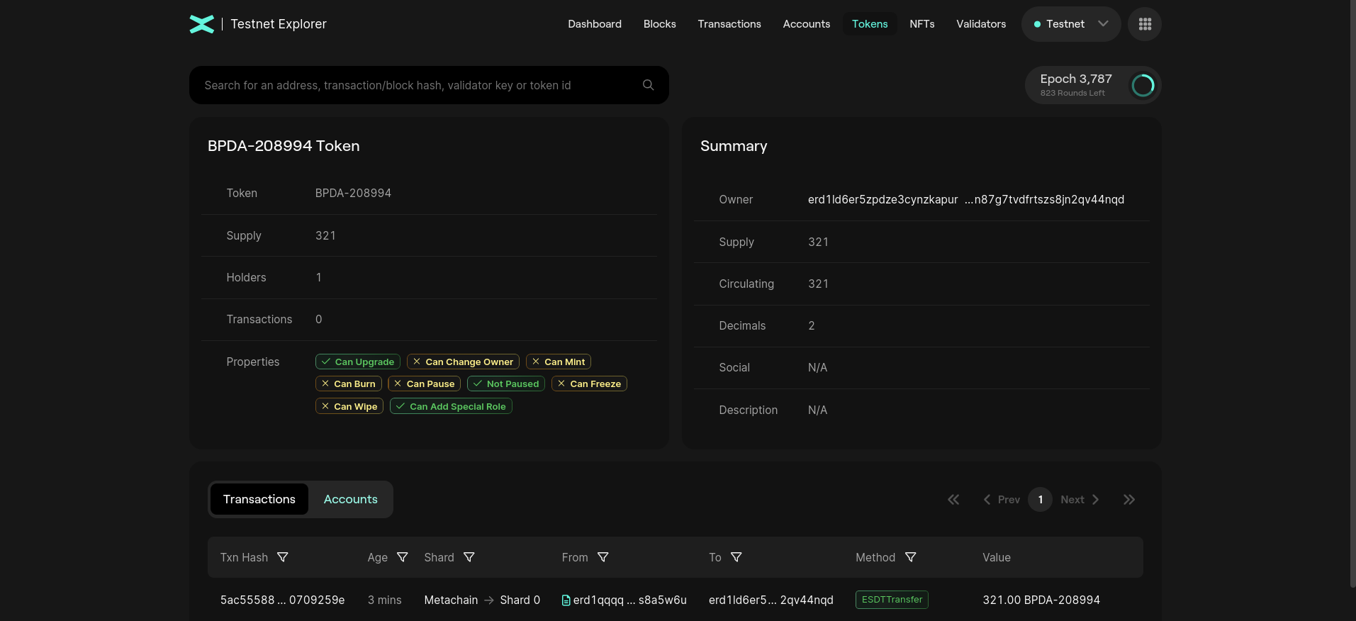 Token Details