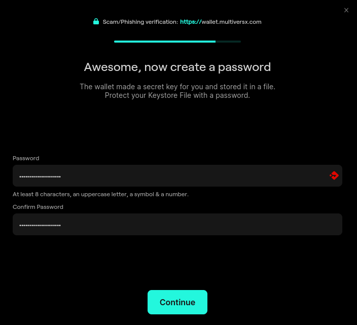 Wallet Password